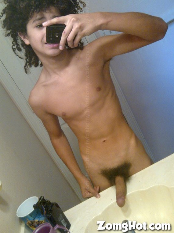 Naked black boy