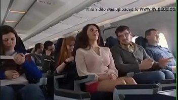 Teen airplane sex