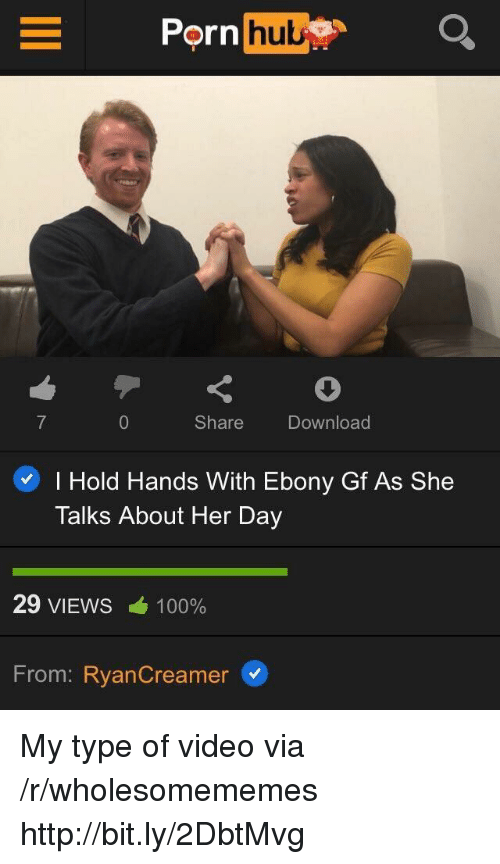 Hold hands with ebony talks