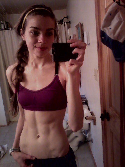 Fitness girl abs