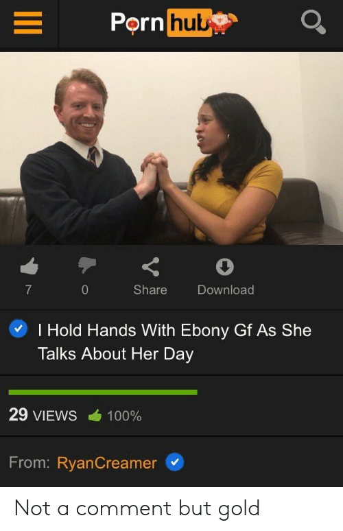 Hold hands with ebony talks