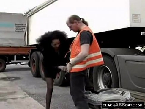 Black truck driver