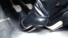 Metal heel boots